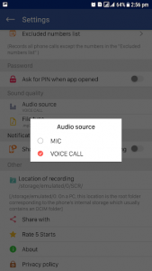 اسکرین شات برنامه Smart Call Recorder 4