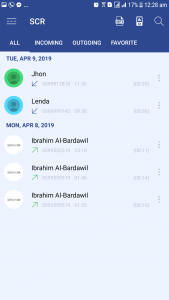 اسکرین شات 1 برنامه Smart Call Recorder - SCR