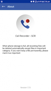 اسکرین شات برنامه Smart Call Recorder 6