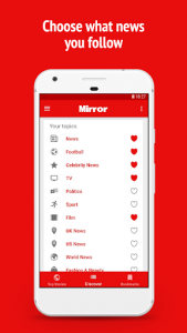 اسکرین شات برنامه The Mirror App: Daily News 2