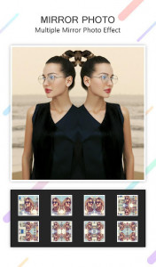 اسکرین شات برنامه Mirror Photo (3D) Editor & Pic Collage Maker 1