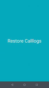 اسکرین شات 2 برنامه Restore Calllogs and Contacts