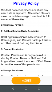 اسکرین شات 1 برنامه Restore Calllogs and Contacts