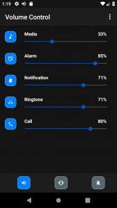 اسکرین شات برنامه Volume Control 1