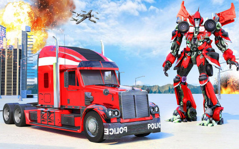 اسکرین شات برنامه Truck Games - Car Robot Games 6