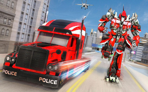 اسکرین شات برنامه Truck Games - Car Robot Games 7