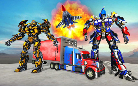 اسکرین شات برنامه Truck Games - Car Robot Games 2