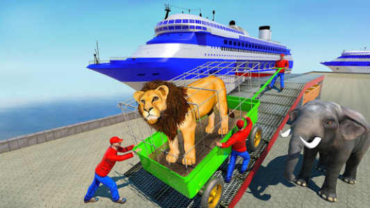 اسکرین شات برنامه Real Wild Animal Transporter Truck : Transport Sim 4
