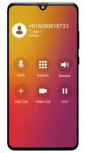 اسکرین شات برنامه iCall Screen: iOS Phone Dialer 3