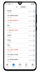 اسکرین شات برنامه iCall Screen: iOS Phone Dialer 5