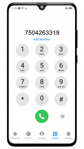 اسکرین شات برنامه iCall Screen: iOS Phone Dialer 4