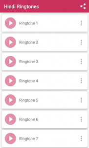 اسکرین شات برنامه Hindi Ringtones 3
