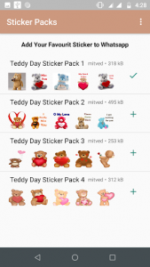 اسکرین شات برنامه Teddy Bear Stickers for Whatsapp (WAStickerApps) 5