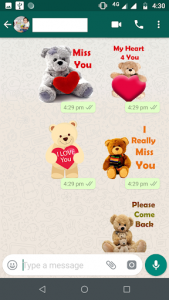 اسکرین شات برنامه Teddy Bear Stickers for Whatsapp (WAStickerApps) 1