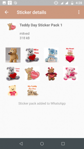 اسکرین شات برنامه Teddy Bear Stickers for Whatsapp (WAStickerApps) 6