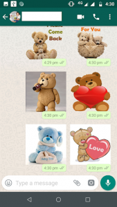 اسکرین شات برنامه Teddy Bear Stickers for Whatsapp (WAStickerApps) 2