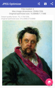 اسکرین شات 1 برنامه JPEG Optimizer