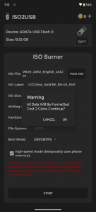 اسکرین شات برنامه ISO 2 USB 3