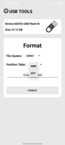 اسکرین شات برنامه USB TOOLS (Format, WIPE...ETC) 3