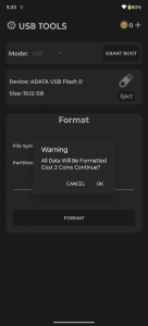 اسکرین شات برنامه USB TOOLS (Format, WIPE...ETC) 3