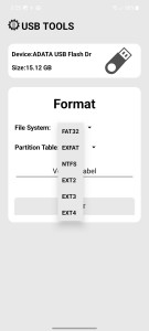 اسکرین شات برنامه USB TOOLS (Format, WIPE...ETC) 2