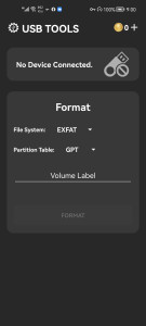 اسکرین شات برنامه USB TOOLS (Format, WIPE...ETC) 2