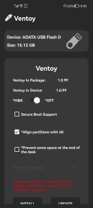 اسکرین شات 4 برنامه Ventoy (Unofficial)