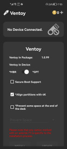 اسکرین شات 1 برنامه Ventoy (Unofficial)