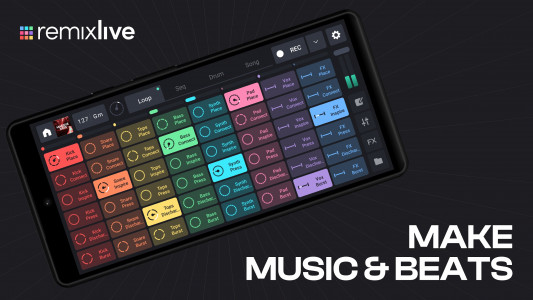 اسکرین شات برنامه Remixlive - Make Music & Beats 1