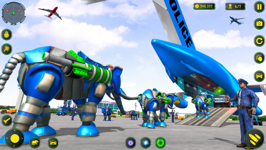 اسکرین شات برنامه Elephant Robot Car: Robot Game 6