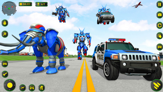 اسکرین شات برنامه Elephant Robot Car: Robot Game 7