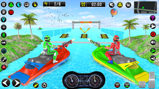 اسکرین شات برنامه Jet Ski Boat Racing Games 2021 5