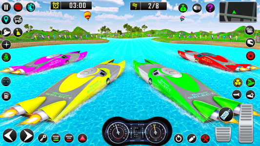 اسکرین شات برنامه Jet Ski Boat Racing Games 2021 4