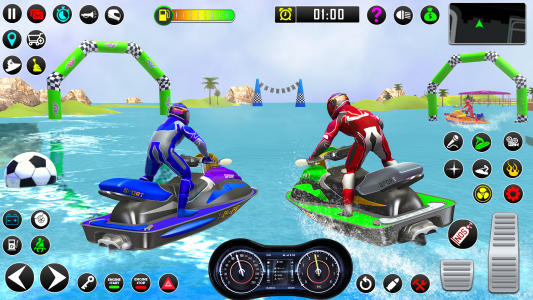 اسکرین شات برنامه Jet Ski Boat Racing Games 2021 2