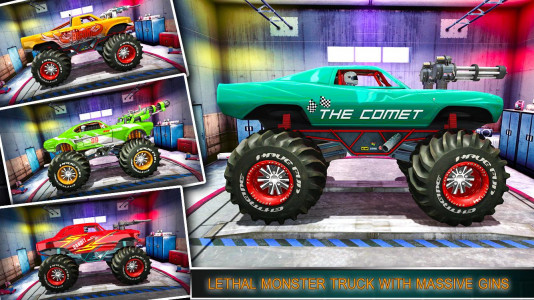 اسکرین شات 3 برنامه Monster Truck Racer Car Game