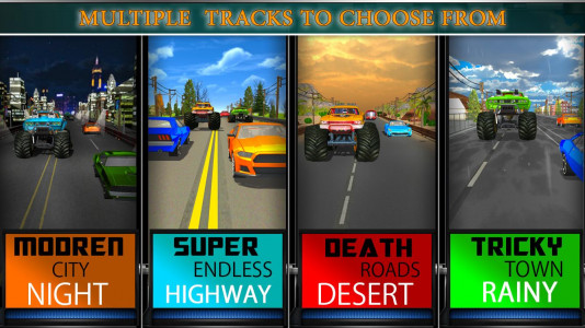 اسکرین شات برنامه Monster Truck Racer Car Game 5