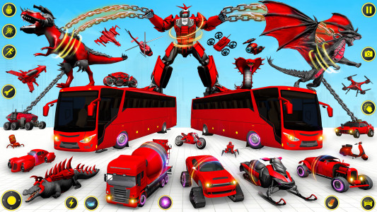 اسکرین شات بازی Bus Robot Car Game: Robot Game 2