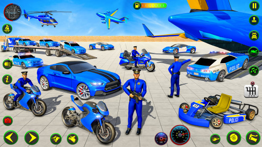 اسکرین شات 4 بازی Police Plane Transporter Game