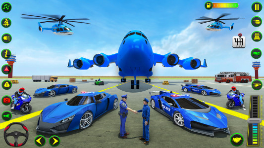 اسکرین شات 8 بازی Police Plane Transporter Game