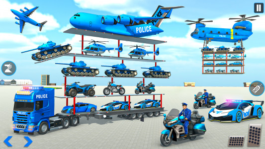 اسکرین شات بازی Police Plane Transporter Game 1