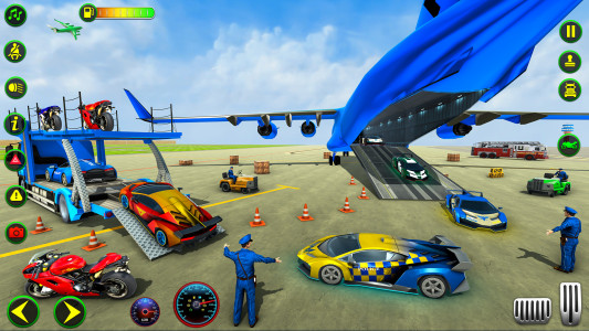 اسکرین شات بازی Police Plane Transporter Game 3