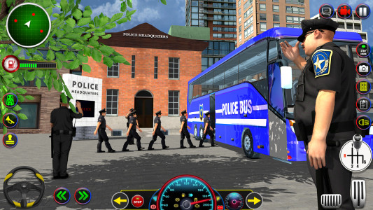 اسکرین شات برنامه Police Bus Driving Game 3D 2