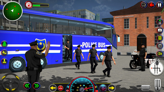 اسکرین شات برنامه Police Bus Driving Game 3D 3