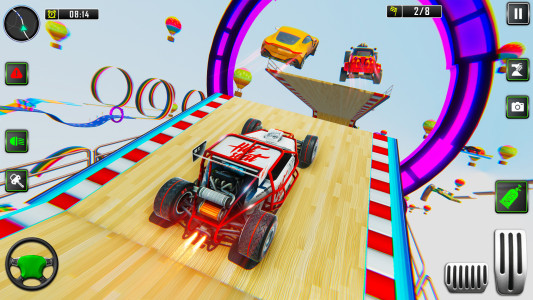 اسکرین شات برنامه GT Car Stunt Ramp Car Games 7