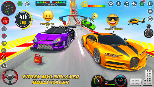 اسکرین شات برنامه GT Car Stunt Ramp Car Games 2