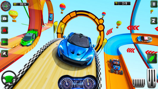اسکرین شات برنامه GT Car Stunt Ramp Car Games 4