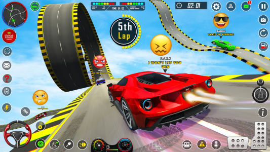 اسکرین شات برنامه GT Car Stunt Ramp Car Games 1