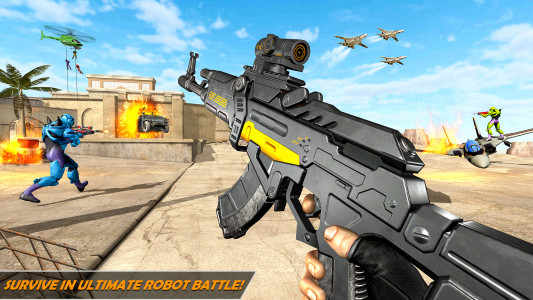 اسکرین شات برنامه Robot FPS Shooting Gun Games 2