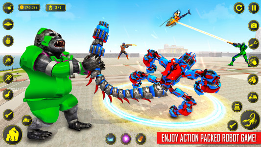 اسکرین شات برنامه Scorpion Robot Car: Robot Game 6