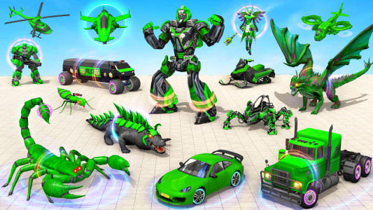 اسکرین شات برنامه Scorpion Robot Car: Robot Game 1